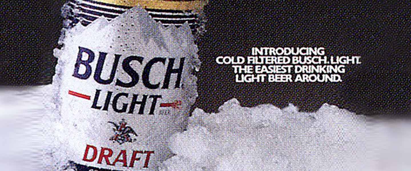 Busch Light Vintage Draft beer